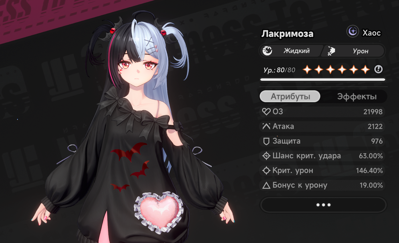 Характеристики Лакримозы